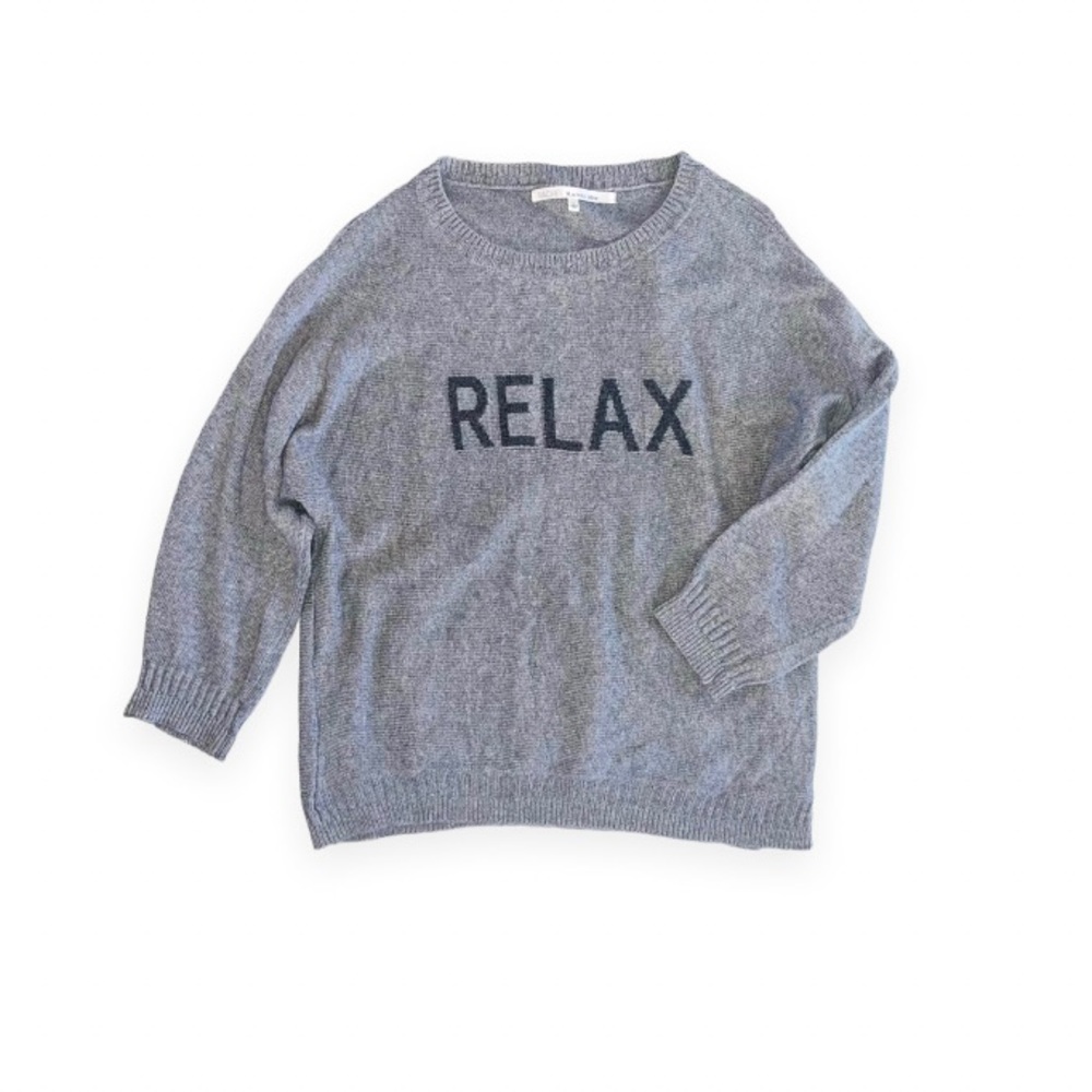 Women’s “RELAX” Gray Sweater